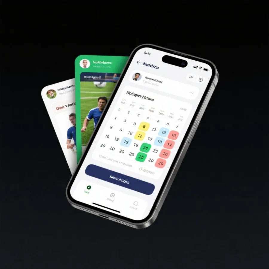 官方App下载与赛事提醒示意图